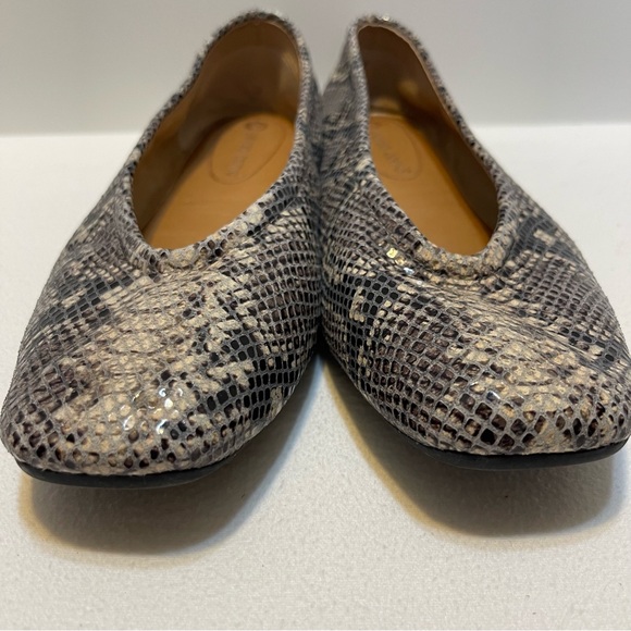 Corso Como 'Trishina' Snake Print Leather Ballet Flats Size 8 - Picture 9 of 11